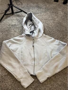 Lululemon Light Gray Full Zip Hoodie Sweatshirt